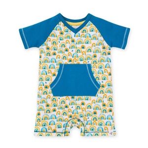 Burt’s Bees Baby Retro Rainbows Organic Cotton Romper-12M